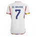 Maillot de foot Belgique Kevin De Bruyne #7 Extérieur vêtements Monde 2022 Manches Courtes